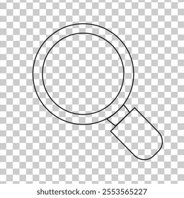 Magnifying glass icon, vector magnifying glass or magnifier sign. Cool web search icon. vector