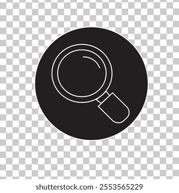 Magnifying glass icon, vector magnifying glass or magnifier sign. Cool web search icon. vector