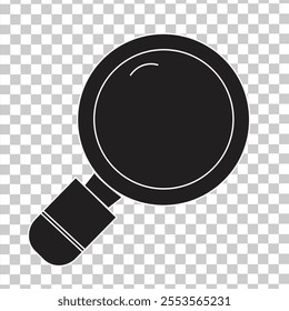 Magnifying glass icon, vector magnifying glass or magnifier sign. Cool web search icon. vector