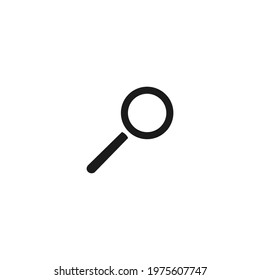 Magnifying glass icon vector on a white background