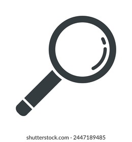 Magnifying glass icon vector on trendy design