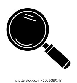 magnifying glass icon vector on white background