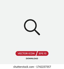 Magnifying glass icon vector. Search sign
