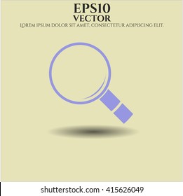 magnifying glass icon vector symbol flat eps jpg app