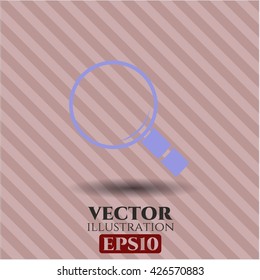 magnifying glass icon vector symbol flat eps jpg app