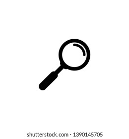 Magnifying glass icon vector. Trendy flat design style on white background.
