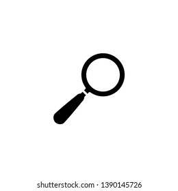 Magnifying glass icon vector. Trendy flat design style on white background.