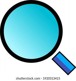 Magnifying glass icon vector for web search