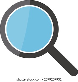 Magnifying glass icon. Vectors for search and survey.