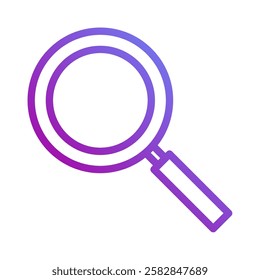 Magnifying Glass Icon in Vibrant Gradient Style