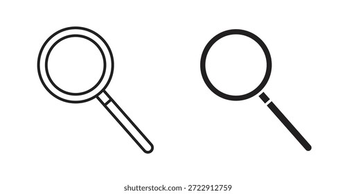 Magnifying glass icon for web and app. vector illustration eps