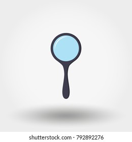 Magnifying glass. Icon for web and mobile application. Vector illustration on a white background. Flat design style.