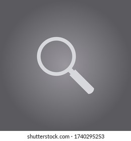 Magnifying glass icon.Search icon.Lupe symbol