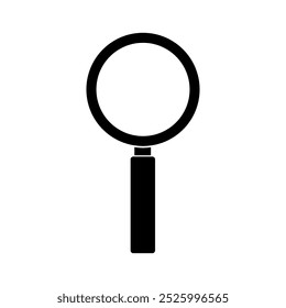 Magnifying glass illustrated in vector on background