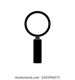 Magnifying glass illustrated in vector on background
