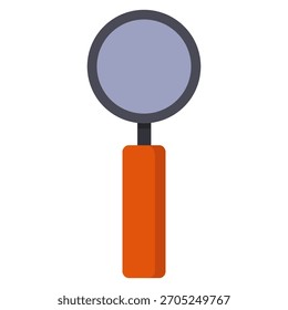 Lupa ilustrada en Vector sobre fondo blanco
