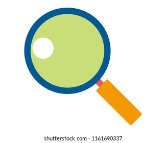 Magnifying glass illustration
