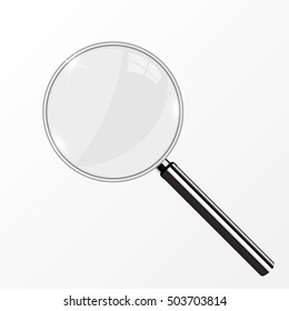 Magnifying glass illustration