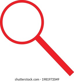 A magnifying glass  illustration and vector 