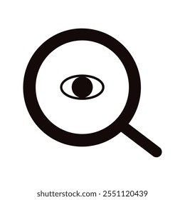 magnifying glass illustration vector design, for analyzing. Searching
