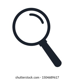 Magnifying glass instrument icon sign – for stock