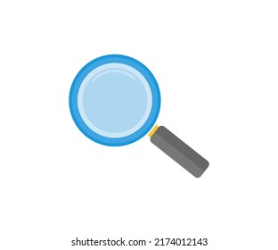 Magnifying glass instrument, magnifying sign logo design. Glass, magnifier or loupe sign, search isolated on white background vector design and illustration.