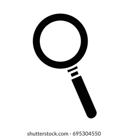 Magnifying glass isolated