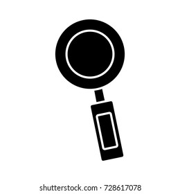 Magnifying glass isolated
