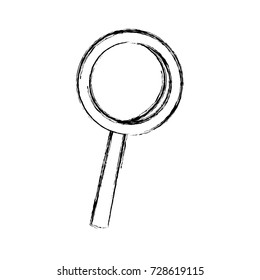 Magnifying glass isolated