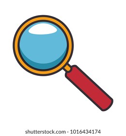 magnifying glass isolated icon