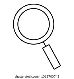 magnifying glass isolated icon