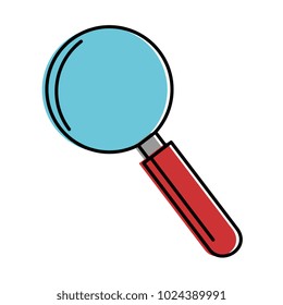 magnifying glass isolated icon