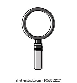 magnifying glass isolated icon