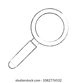 magnifying glass isolated icon