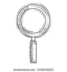 magnifying glass isolated icon