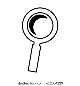 magnifying glass isolated icon