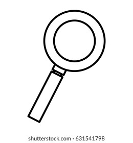 magnifying glass isolated icon