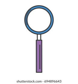 magnifying glass isolated icon