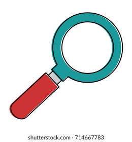 magnifying glass isolated icon