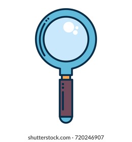 magnifying glass isolated icon