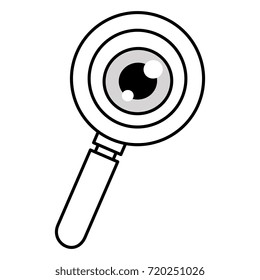 magnifying glass isolated icon