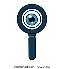 magnifying glass isolated icon