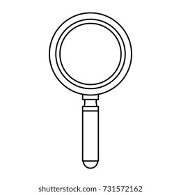 magnifying glass isolated icon