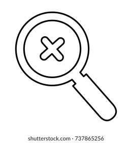 magnifying glass isolated icon