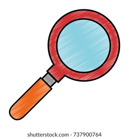 magnifying glass isolated icon