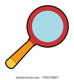 magnifying glass isolated icon