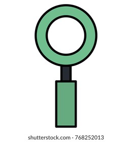 magnifying glass isolated icon