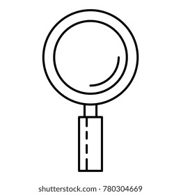 magnifying glass isolated icon