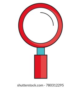 magnifying glass isolated icon
