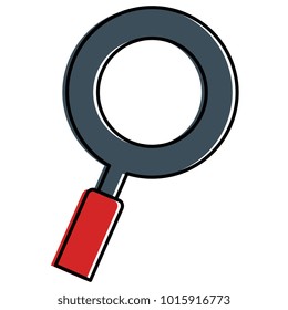 magnifying glass isolated icon vector illustration design